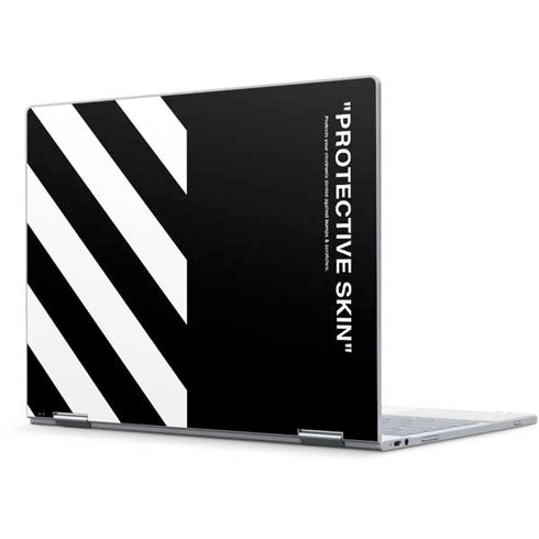 Black and White Stripes Pixelbook Skin